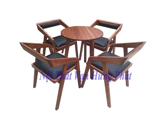 Bộ bàn ghế Katana gỗ sồi tông màu Vintager BGCF52