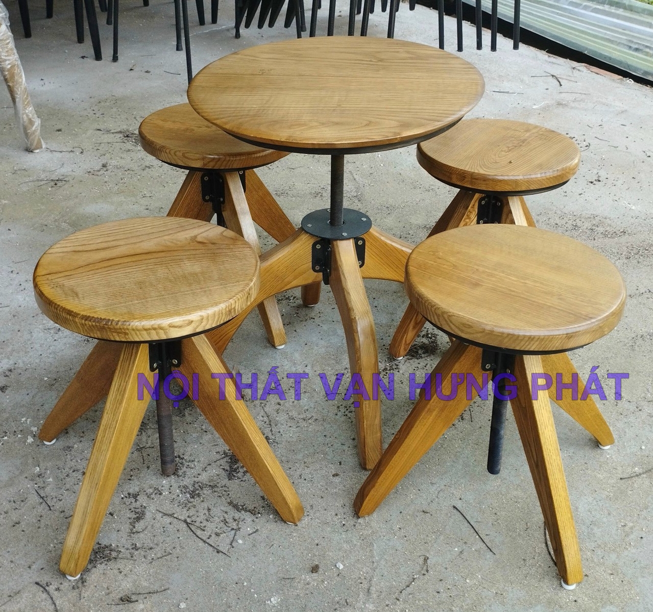bàn ghế cafe gỗ